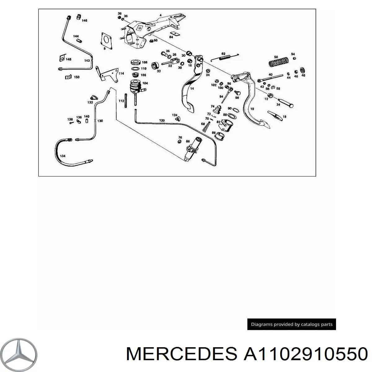 Casquillo del eje del pedal de embrague Mercedes 1242920050 precio, desde 1,75 EUR