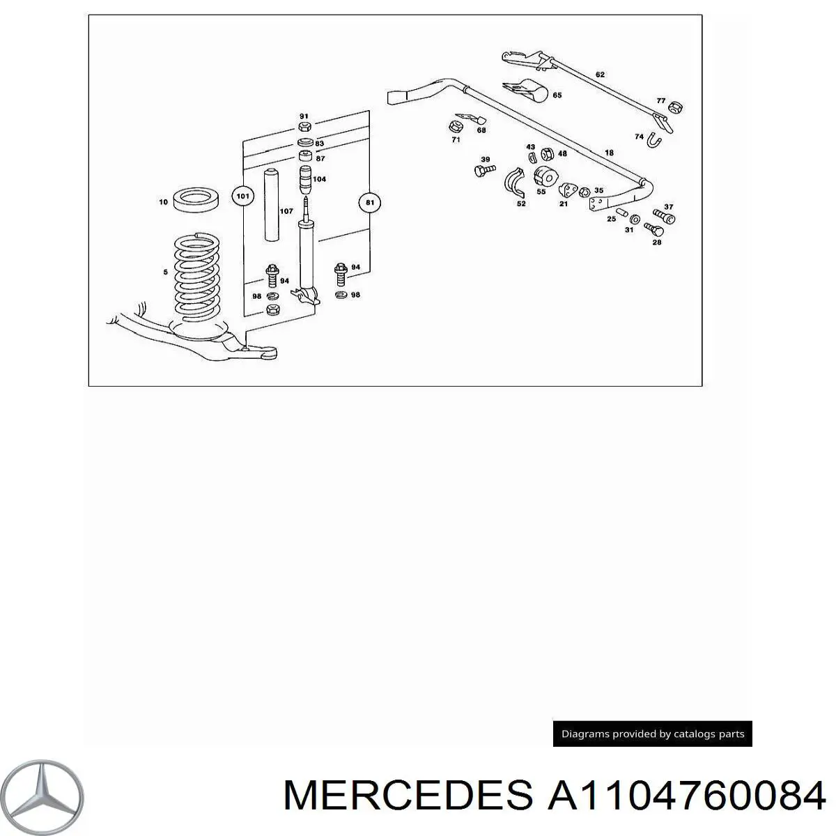  Mercedes A1104760084 precio, desde 5,16 EUR