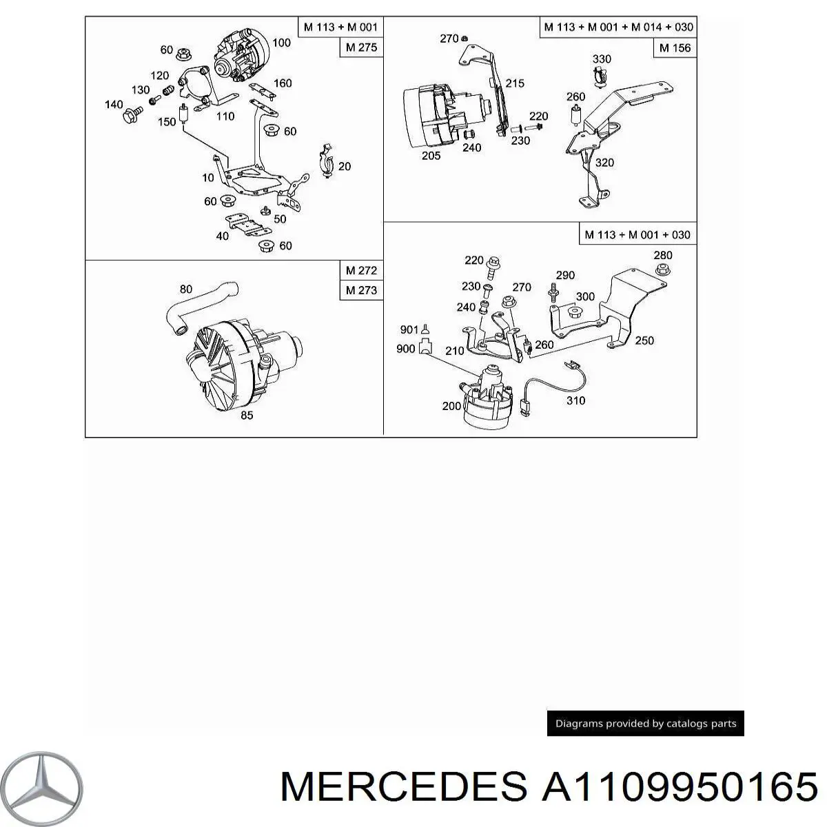  Mercedes A1109950165 precio, desde 2,45 EUR