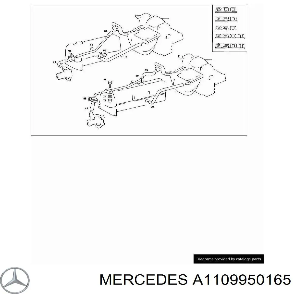  Mercedes A1109950165 precio, desde 2,45 EUR