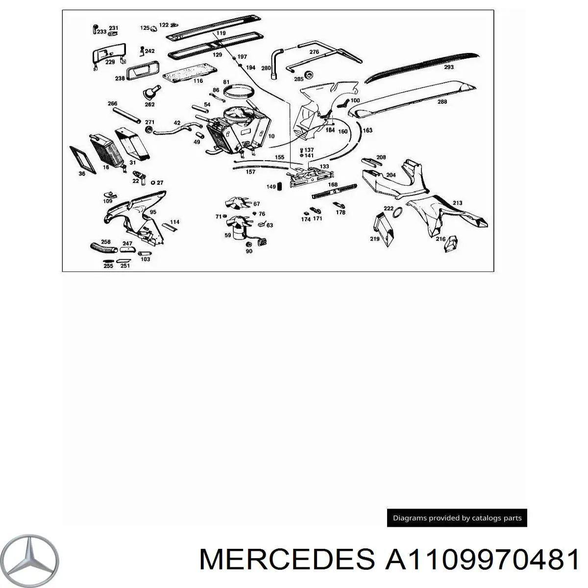 Soporte de la caja del filtro de aire Mercedes 6040940085