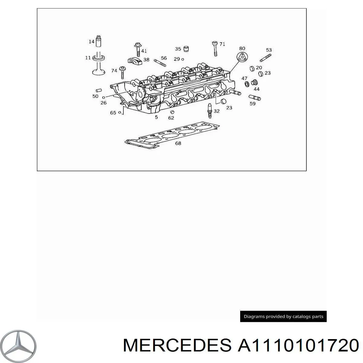 Cabeza de cilindro Mercedes A1110101720 precio, desde 601,59 EUR