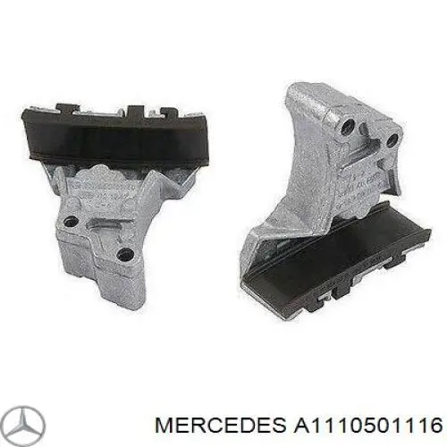 A1110501116 Mercedes carril de deslizamiento, cadena de distribución, culata superior