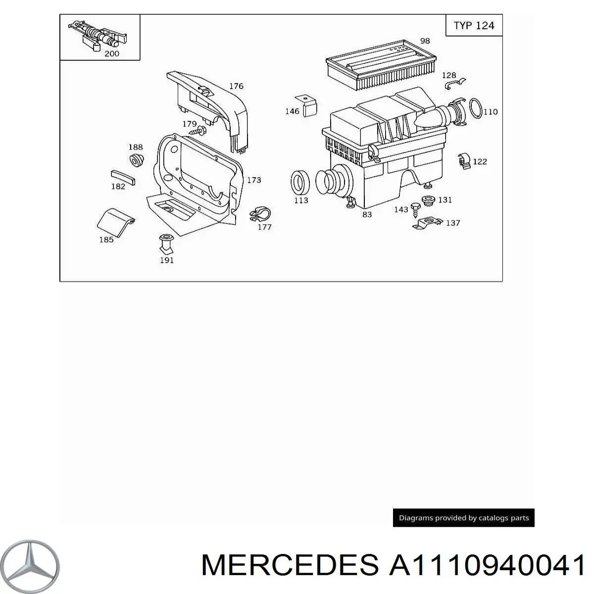  Mercedes A1110940041 precio, desde 12,49 EUR