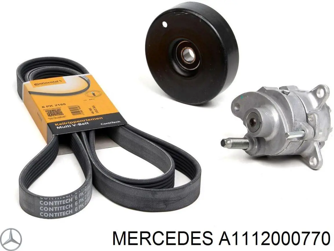 A1112000770 Mercedes tensor de correa, correa poli v