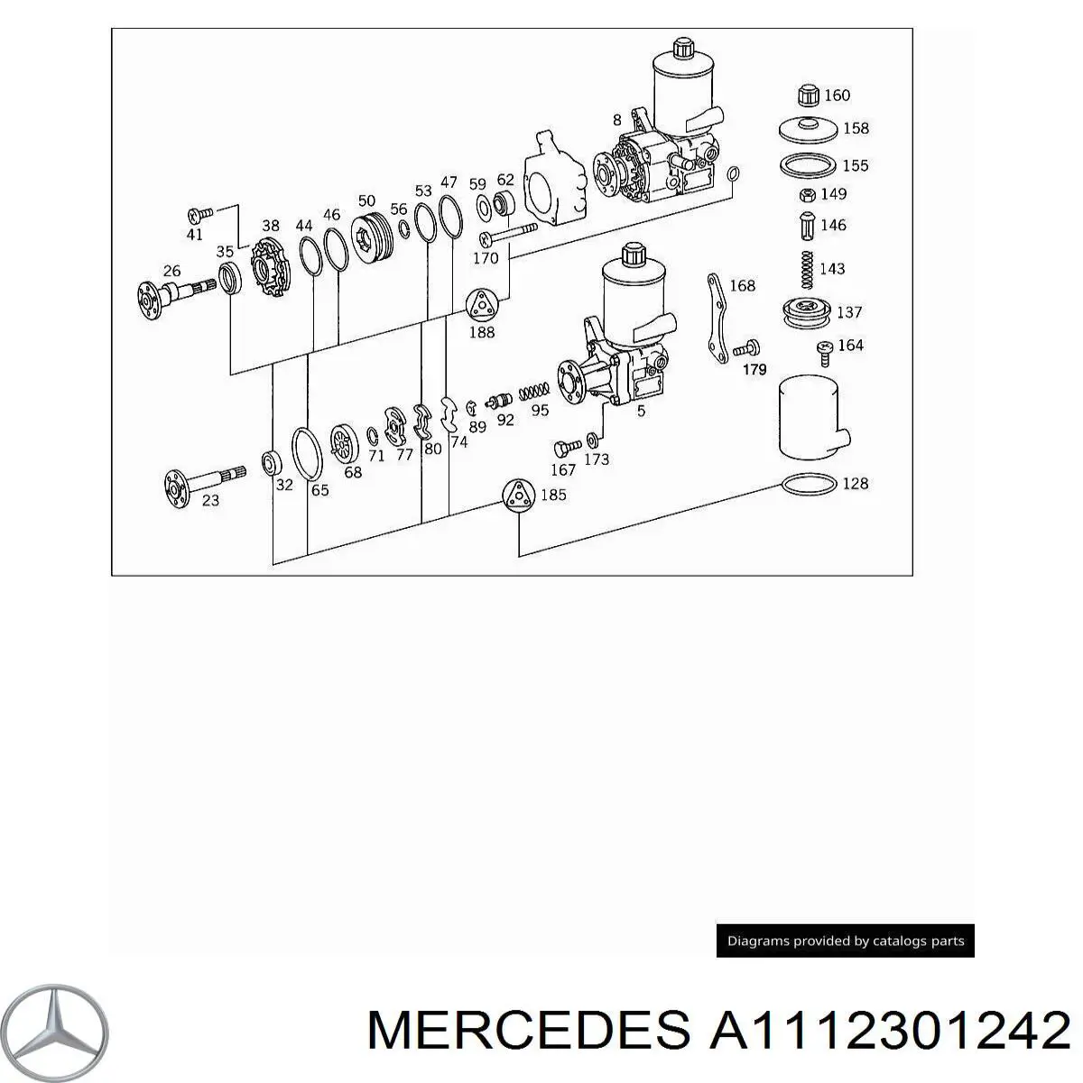 Compresor De Aire Acondicionado Soporte para Mercedes E (W210)