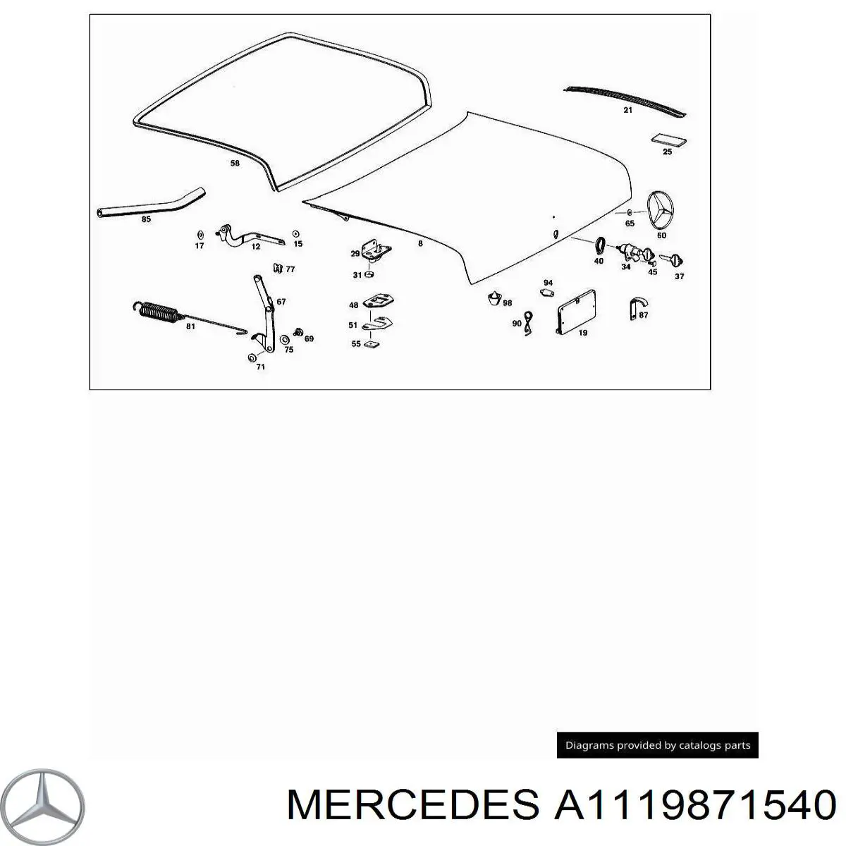  Mercedes A1119871540 precio, desde 12,42 EUR