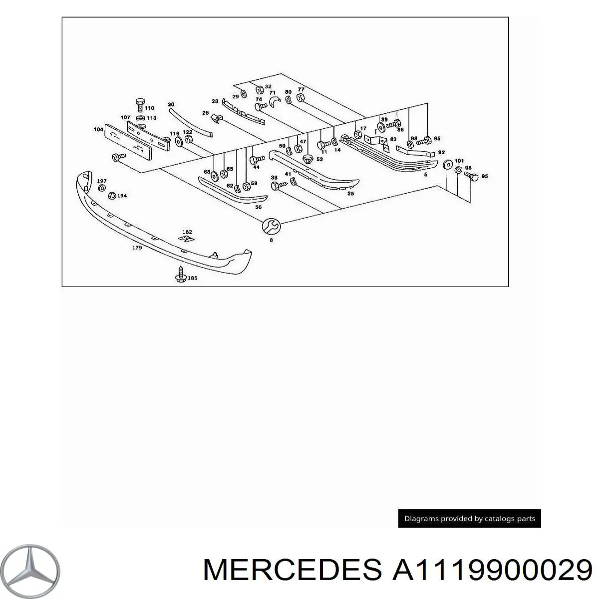  Mercedes A1119900029 precio, desde 7,71 EUR
