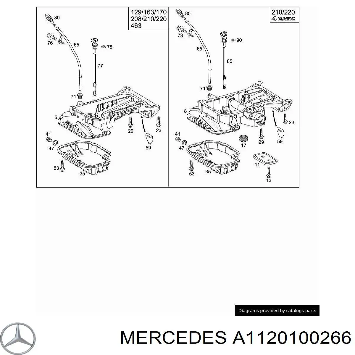  Mercedes A1120100266 precio, desde 89,80 EUR