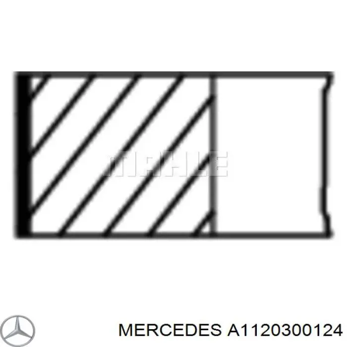 A1120300124 Mercedes aros de pistón para 1 cilindro, std