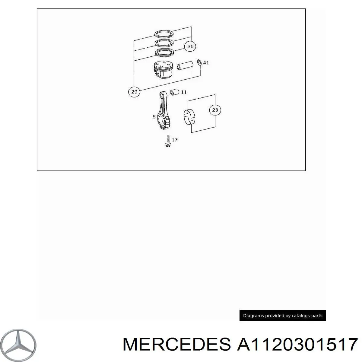 Juego De Piston Para Motor, Primera Reparacion (+0,25) para Mercedes C (W202)
