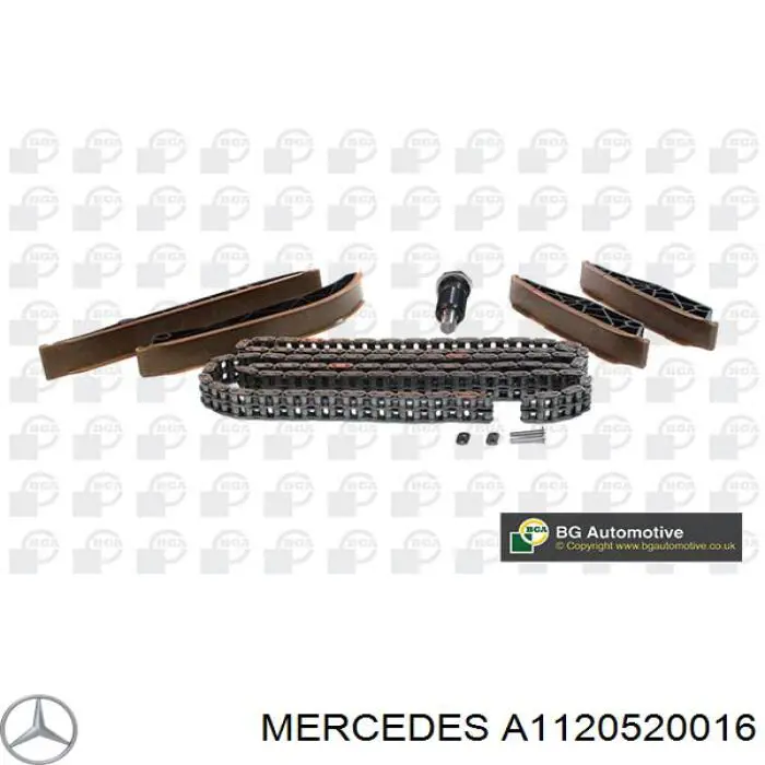 A1120520016 Mercedes carril de deslizamiento, cadena de distribución izquierdo