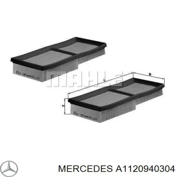 A1120940304 Mercedes filtro de aire