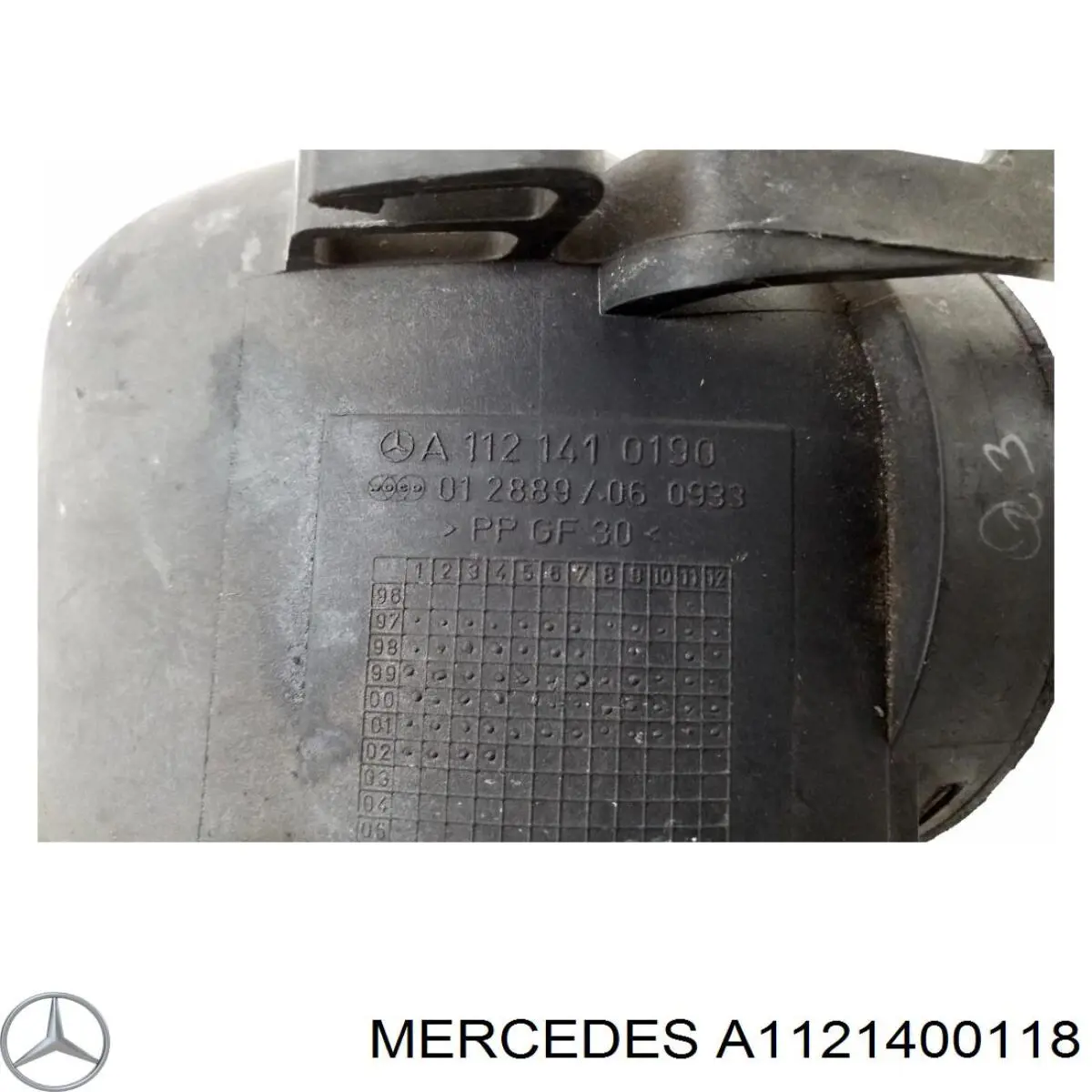 Conducto de aire, salida del filtro de aire Mercedes A1121400118 precio, desde 63,89 EUR