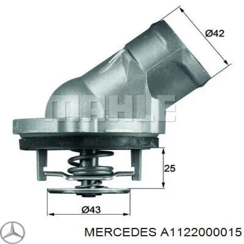A1122000015 Mercedes termostato