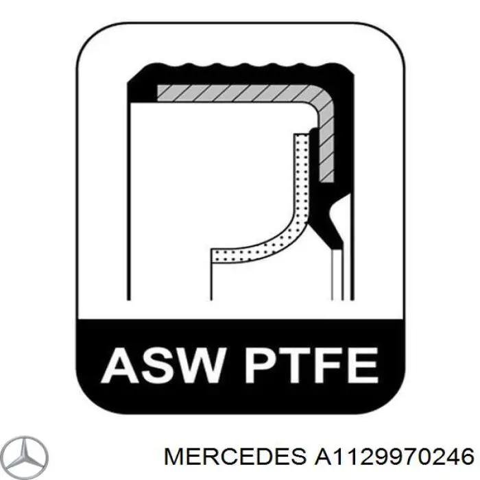 Retén de cigüeñal A1129970346 Mercedes
