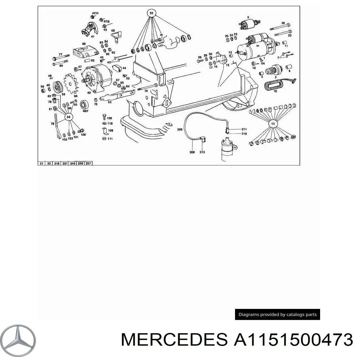 Mercedes A1151500473 precio, desde 556,39 EUR