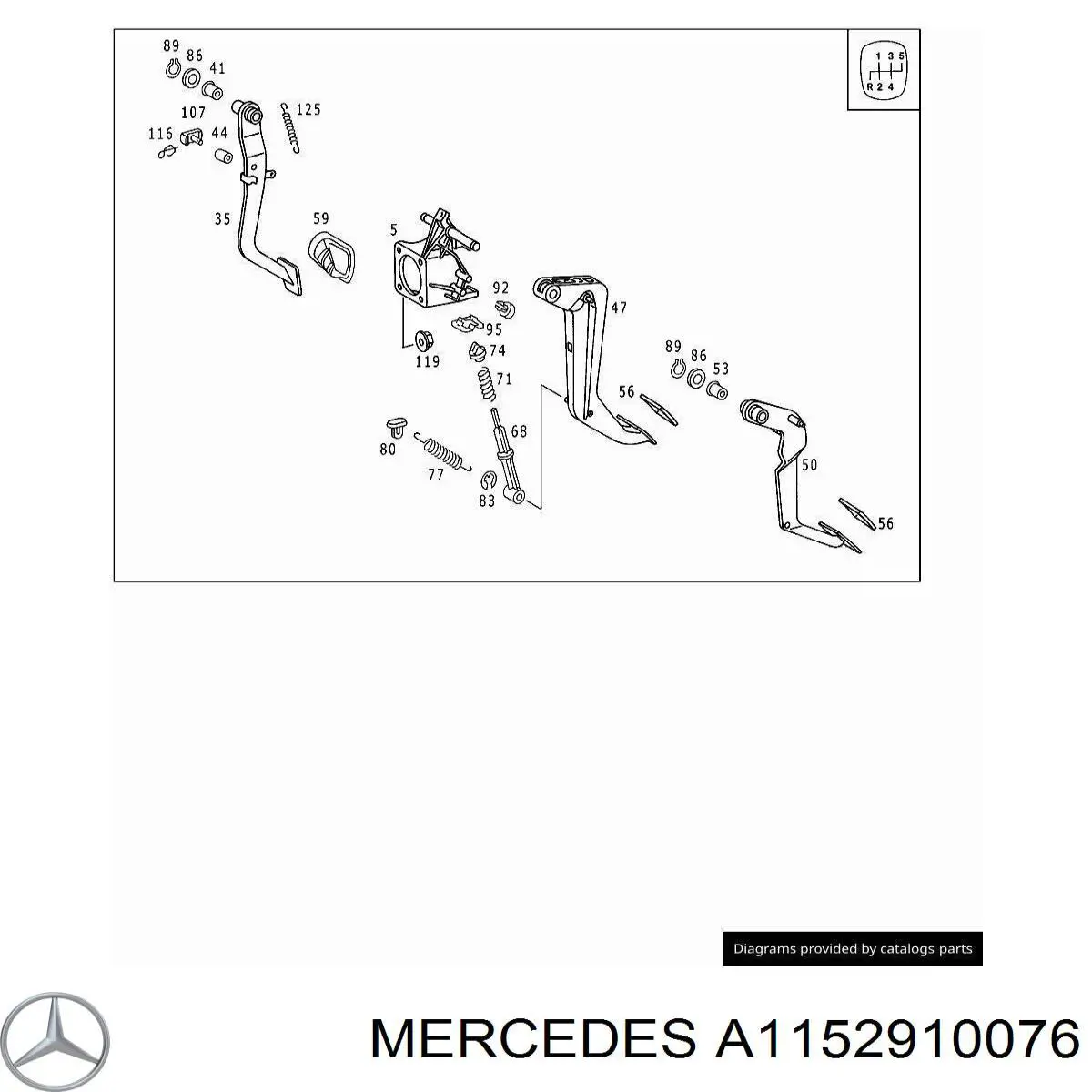  Mercedes A1152910076 precio, desde 4,45 EUR