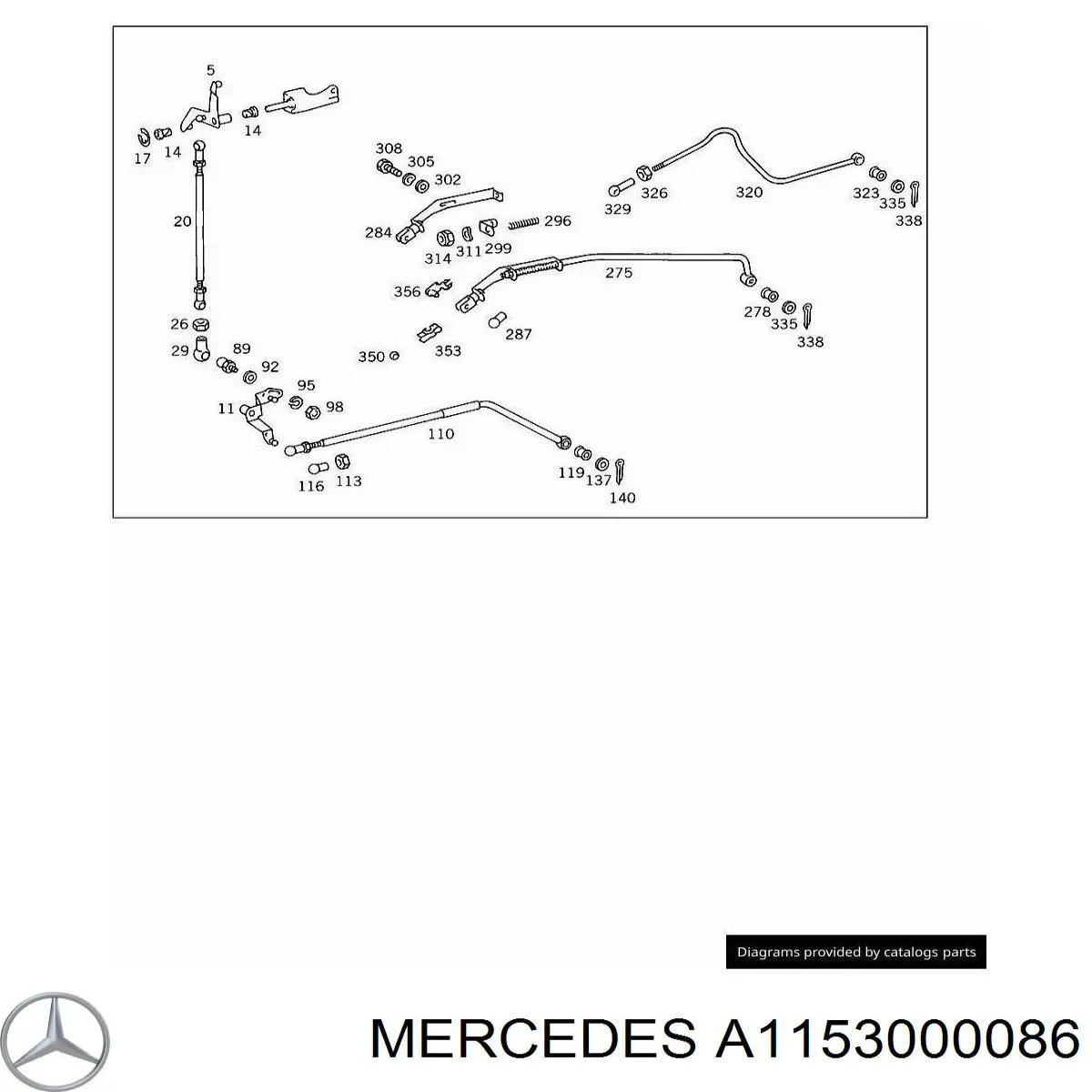  Mercedes A1153000086 precio, desde 101,26 EUR