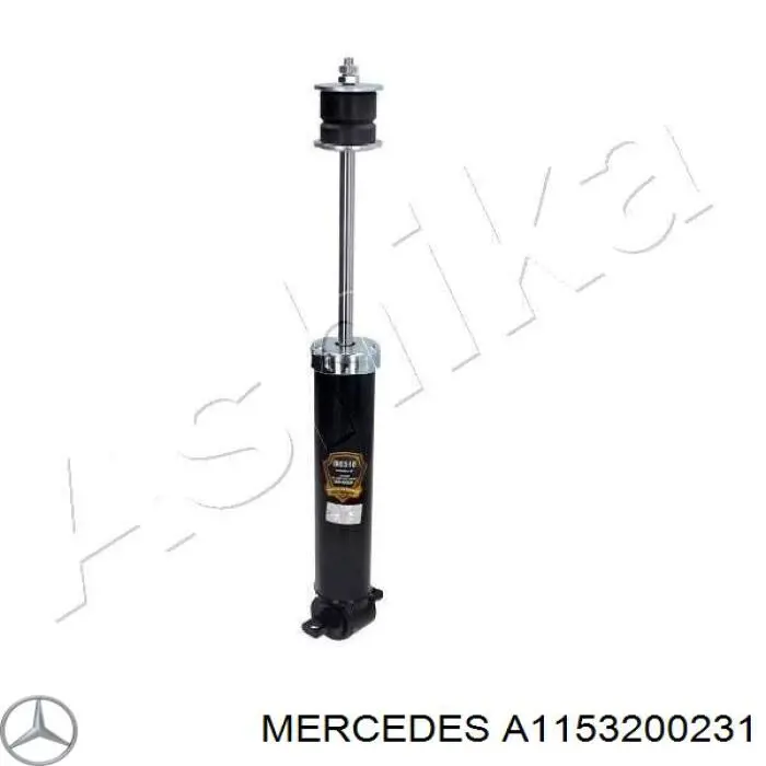 1153200231 Mercedes amortiguador trasero