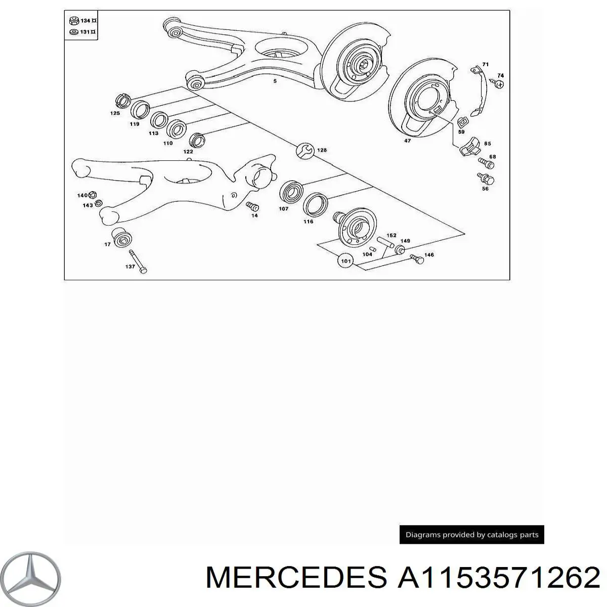 Arandela de ajuste Mercedes A1153571262 precio, desde 46,80 EUR