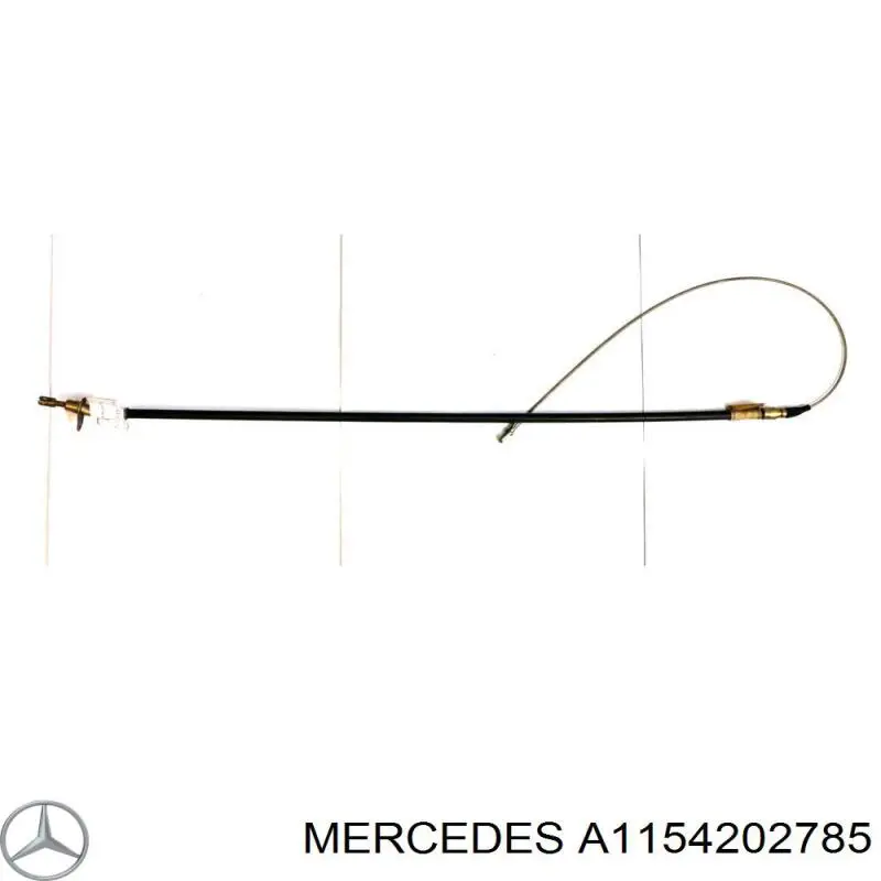 1154202785 Mercedes cable de freno de mano trasero derecho/izquierdo