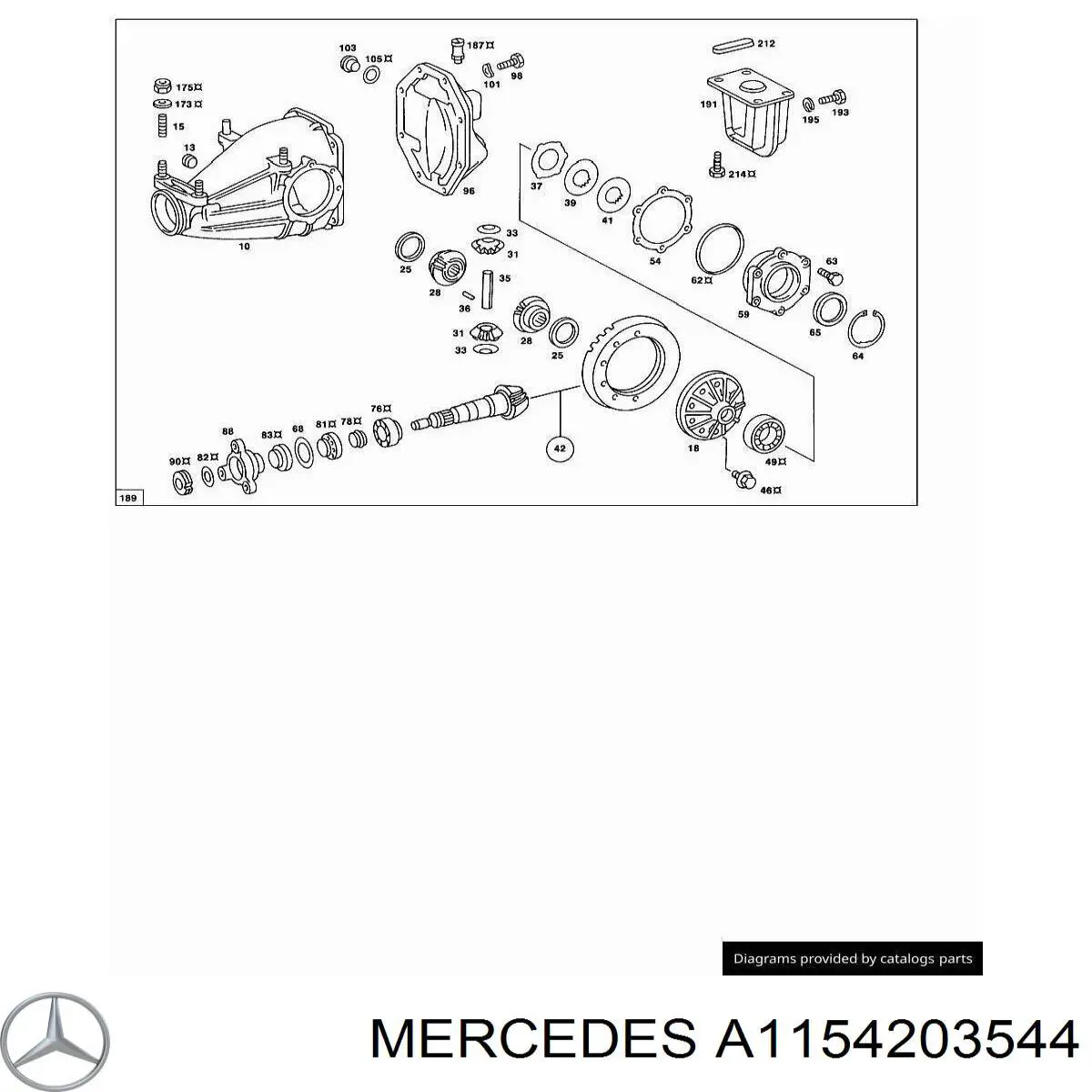 Comprar A1154203544 Mercedes Protector de disco de freno trasero izquierdo