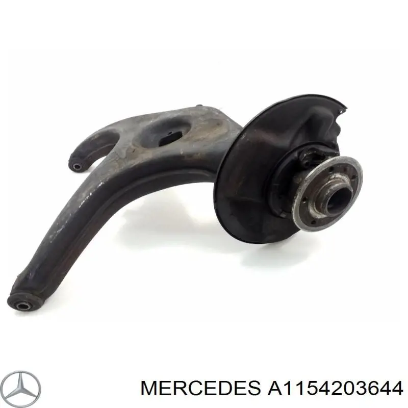 A1154203644 Mercedes chapa protectora contra salpicaduras, disco de freno trasero derecho