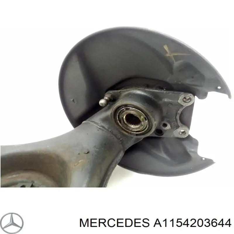 Protector de disco de freno trasero derecho Mercedes A1154203644 precio, desde 30,19 EUR