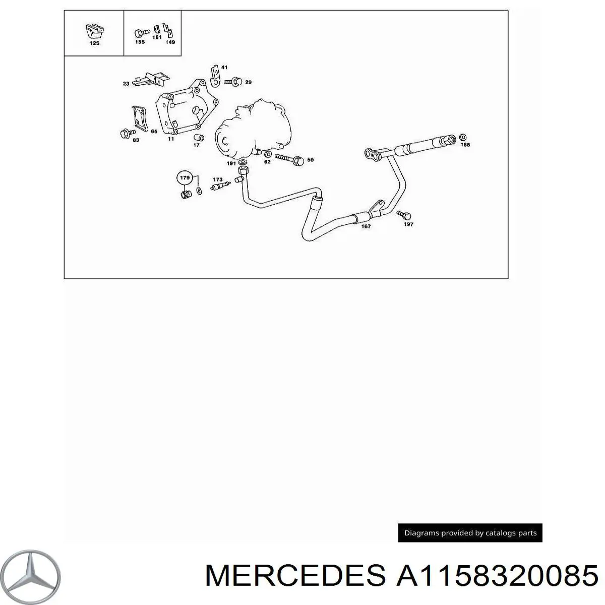  Mercedes A1158320085 precio, desde 12,58 EUR
