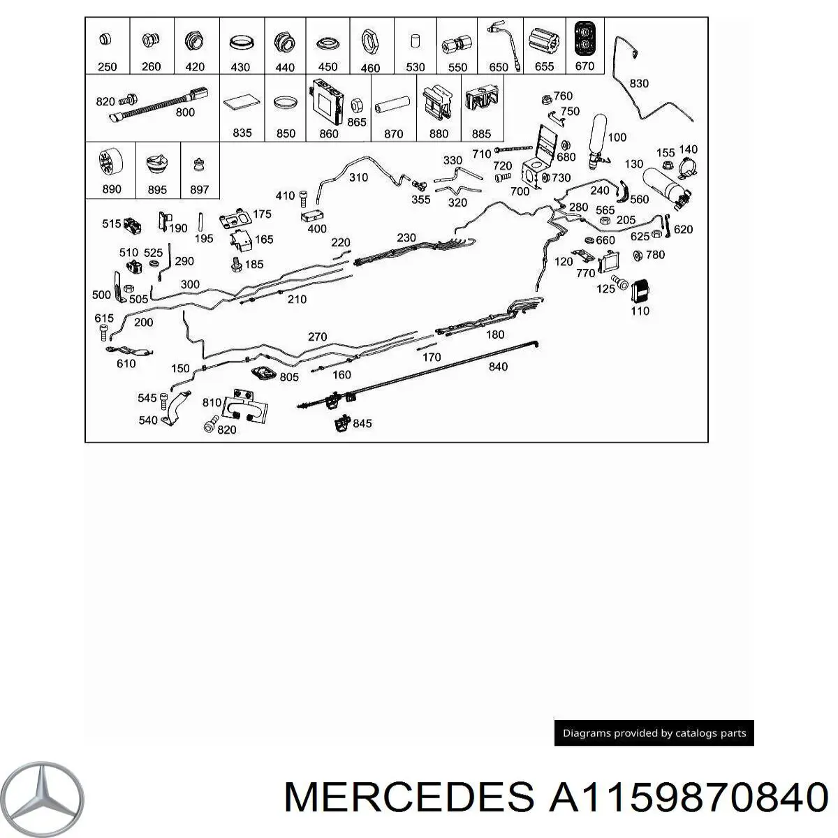  Mercedes A1159870840 precio, desde 2,52 EUR
