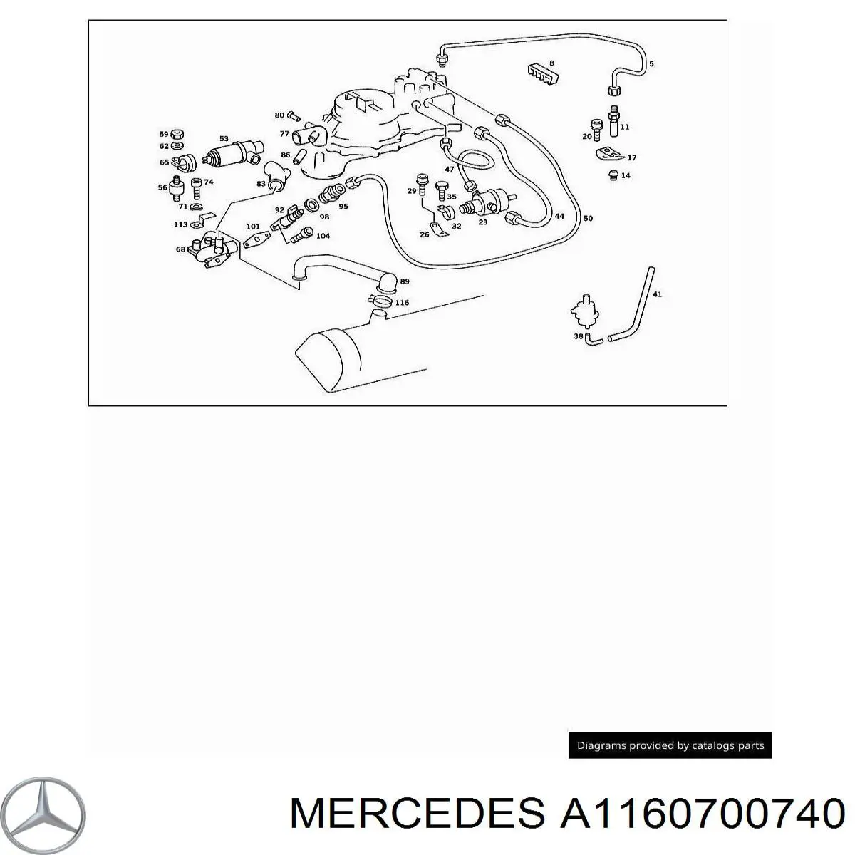 A1160700740 Mercedes 