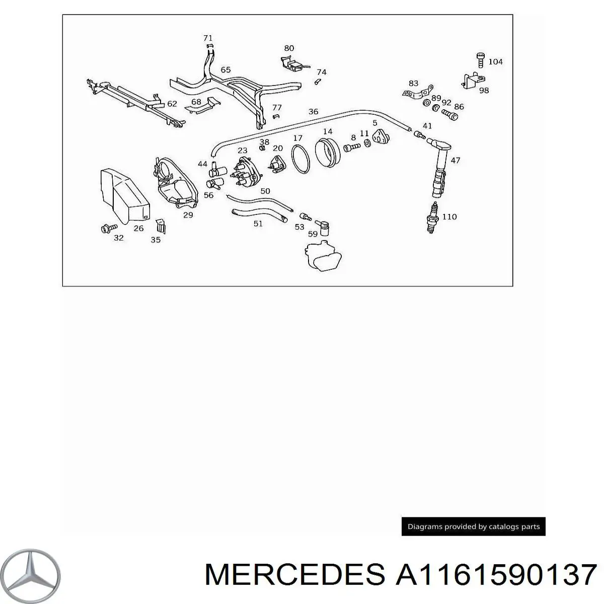  Mercedes A1161590137 precio, desde 10,65 EUR