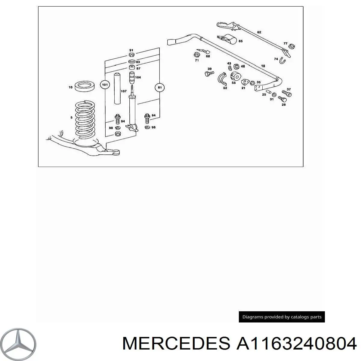 319870 K+F muelle de suspensión eje trasero