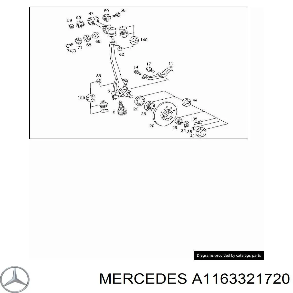  Mercedes A1163321720 precio, desde 186,27 EUR
