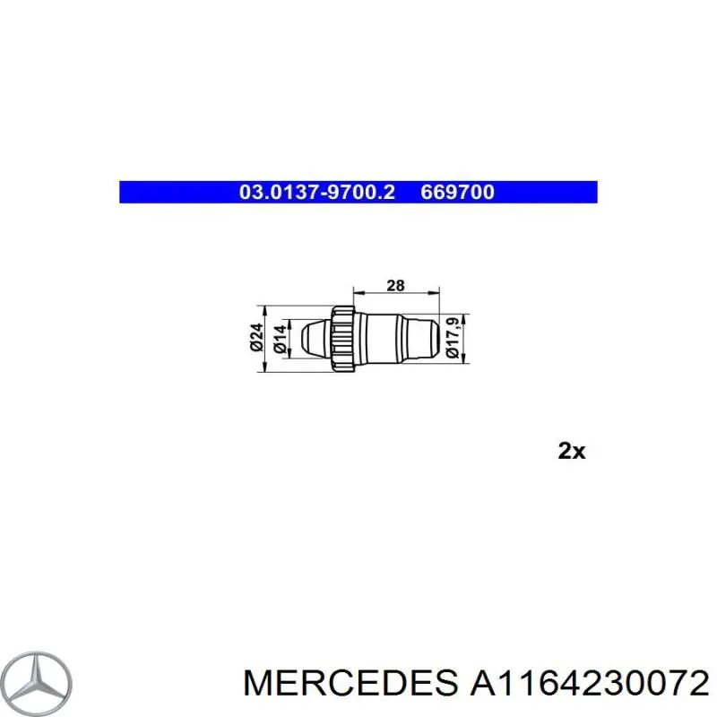 A1164230072 Mercedes kit de reparacion mecanismo suministros (autoalimentacion)