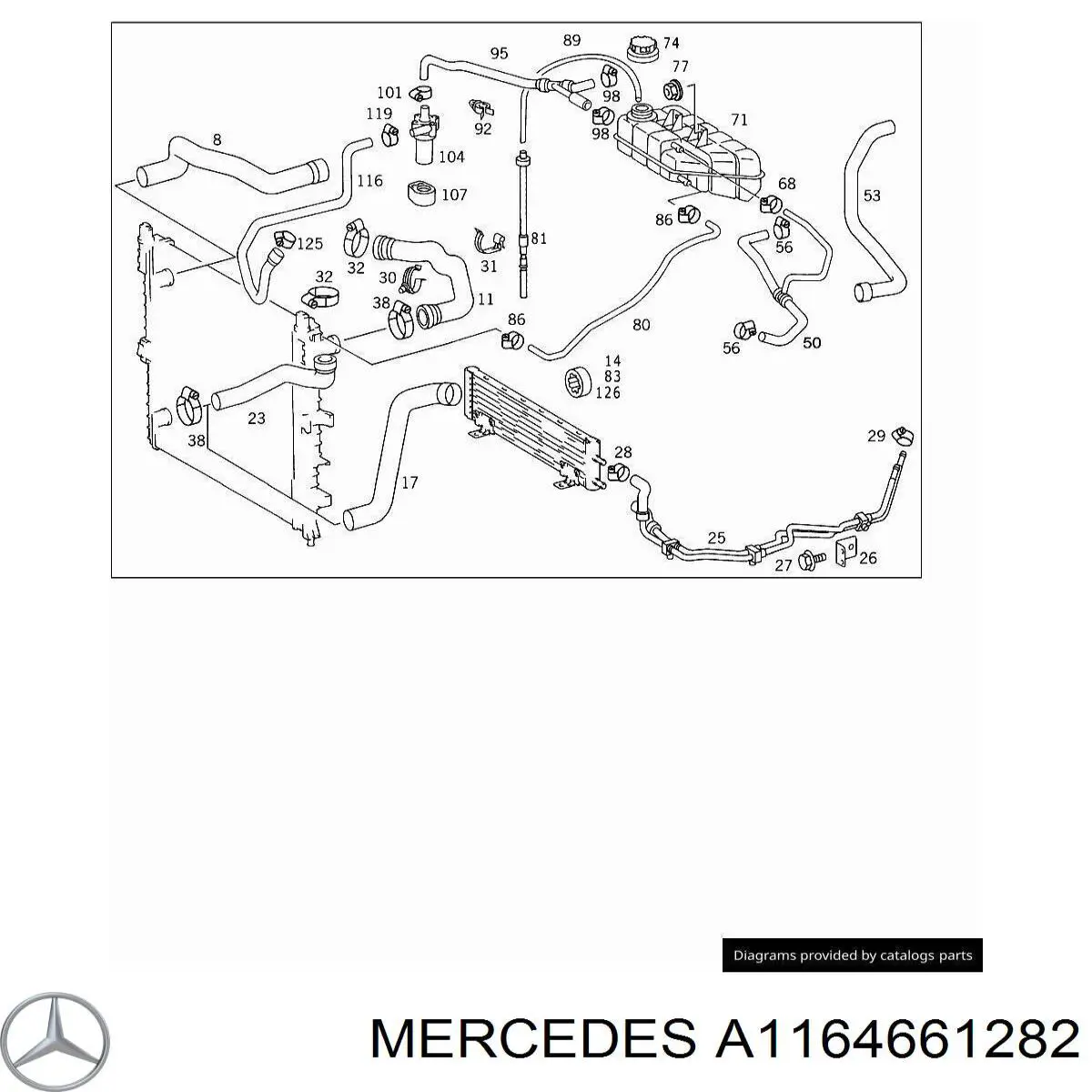  Mercedes A1164661282 precio, desde 8,08 EUR