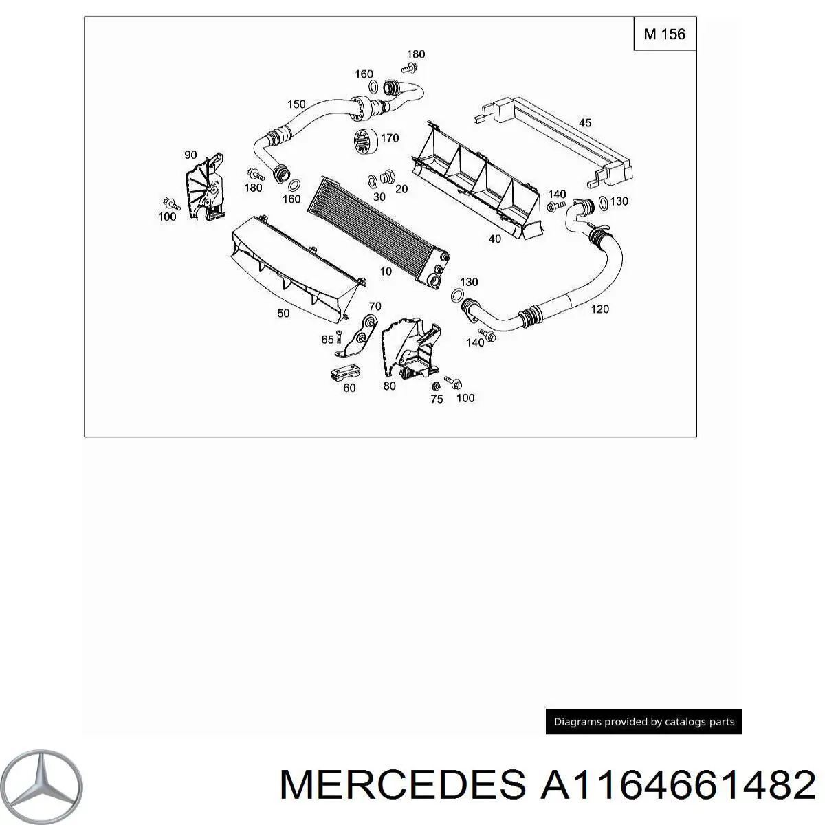  Mercedes A1164661482 precio, desde 13,19 EUR