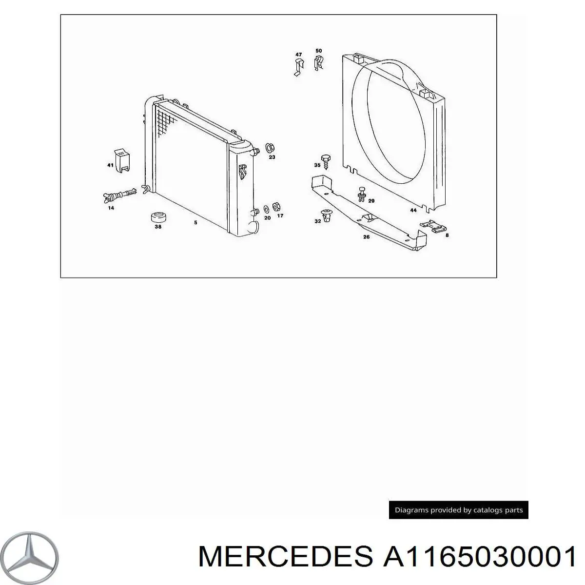  Mercedes A1165030001 precio, desde 22,15 EUR