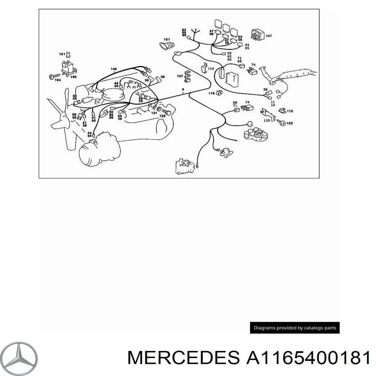 A1165400181 Mercedes 