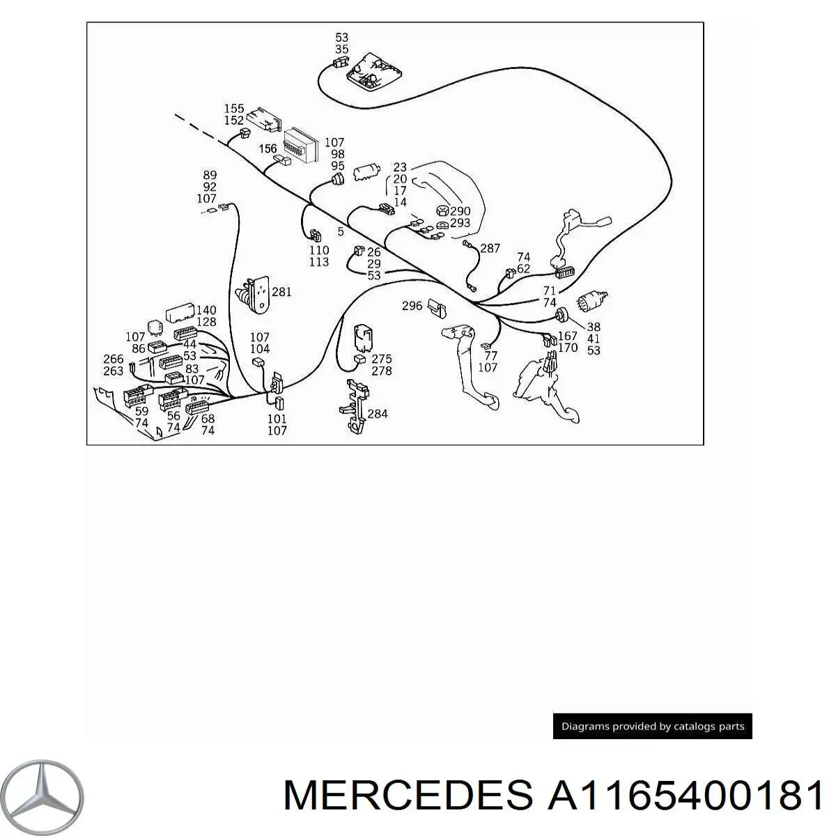  Mercedes A1165400181 precio, desde 29,79 EUR