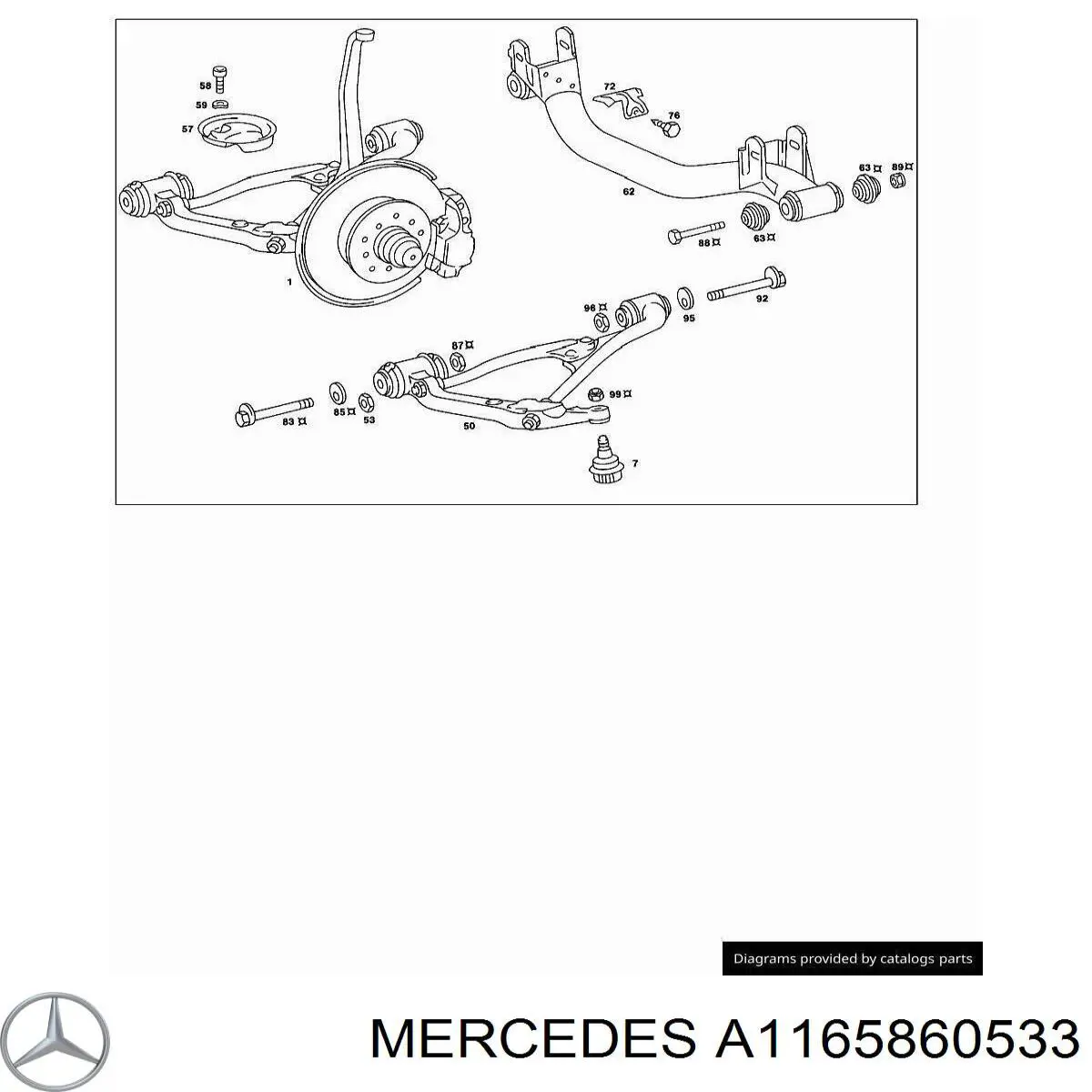  Mercedes A1165860533 precio, desde 133,42 EUR