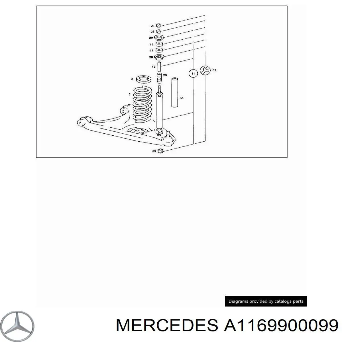  Mercedes A1169900099 precio, desde 92,47 EUR