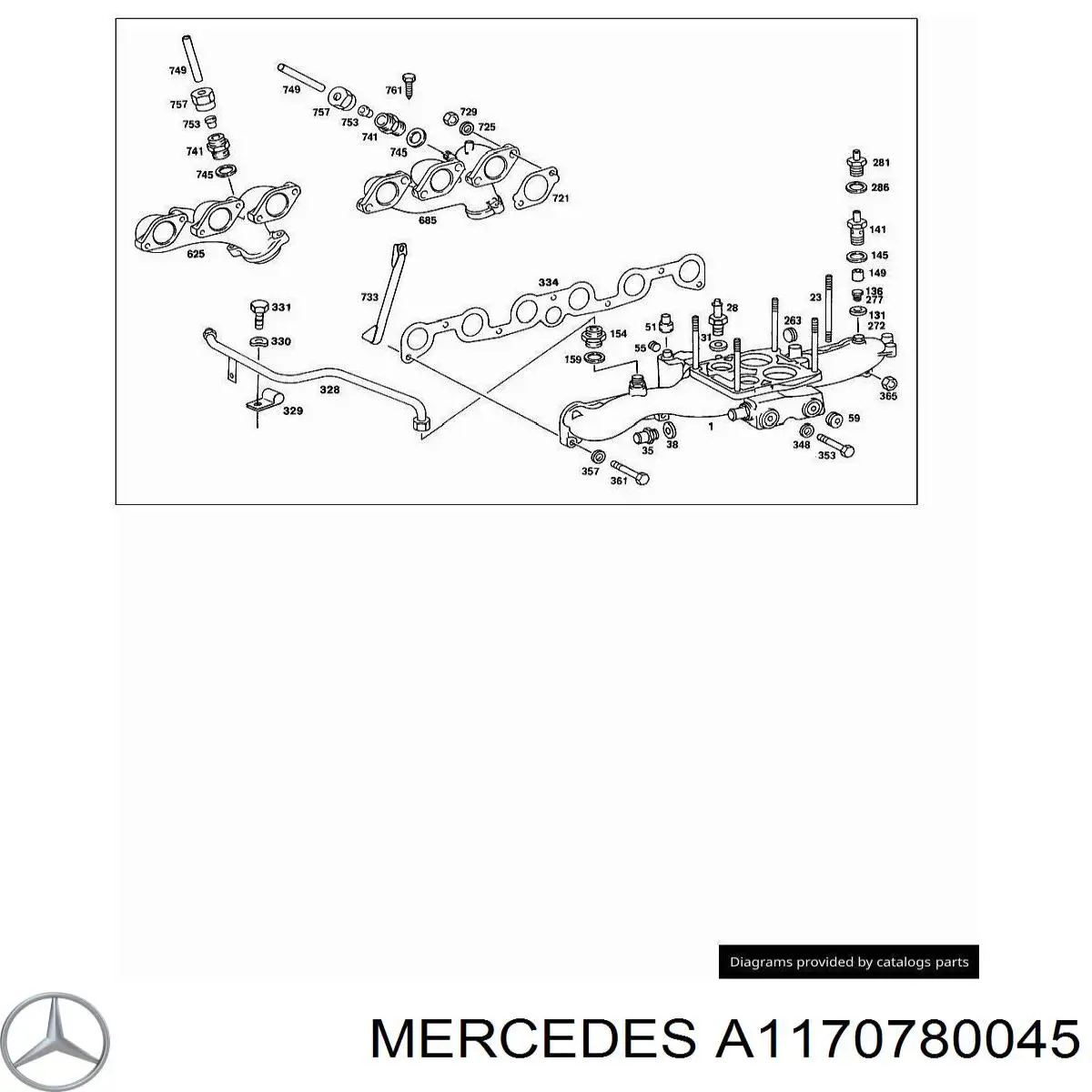  Mercedes A1170780045 precio, desde 3,34 EUR