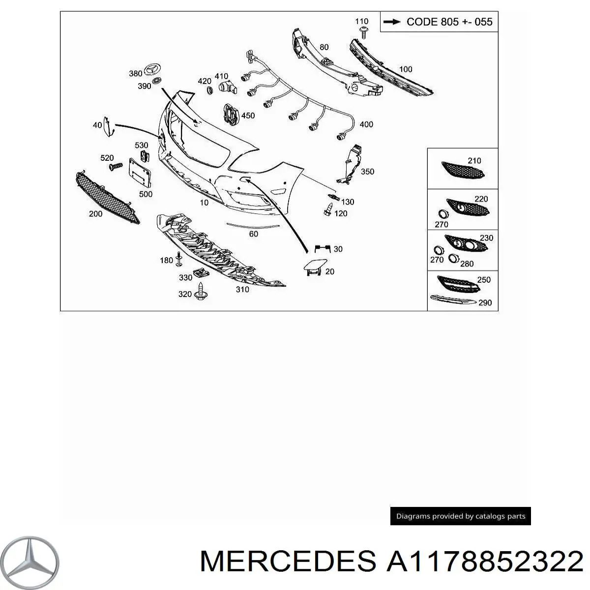  Mercedes A1178852322 precio, desde 66,02 EUR