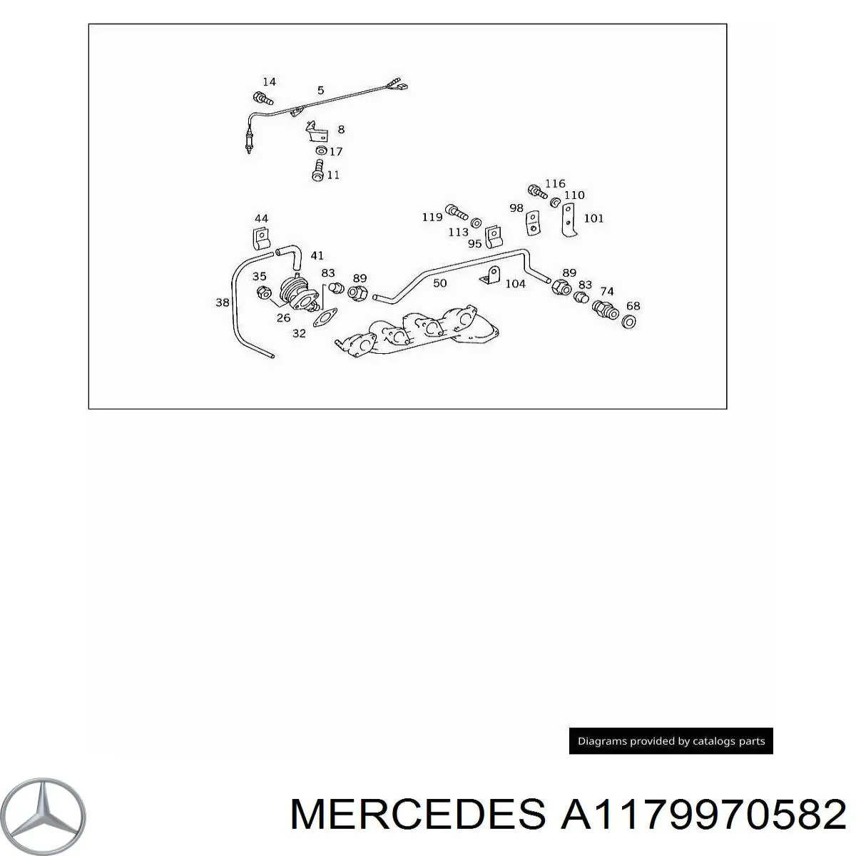  Mercedes A1179970582 precio, desde 42,29 EUR
