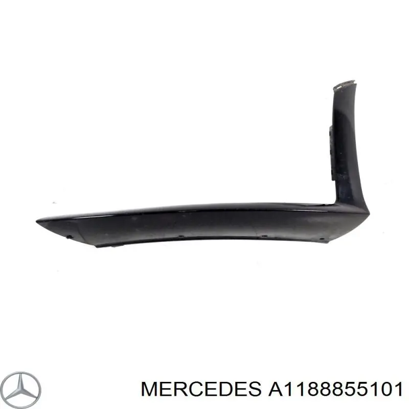 A1188855101 Mercedes Embellecedor izquierdo del parachoques delantero
