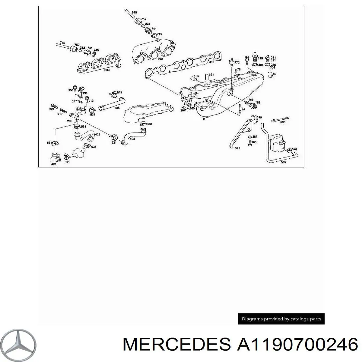 A1040700046 Mercedes Inyector de combustible
