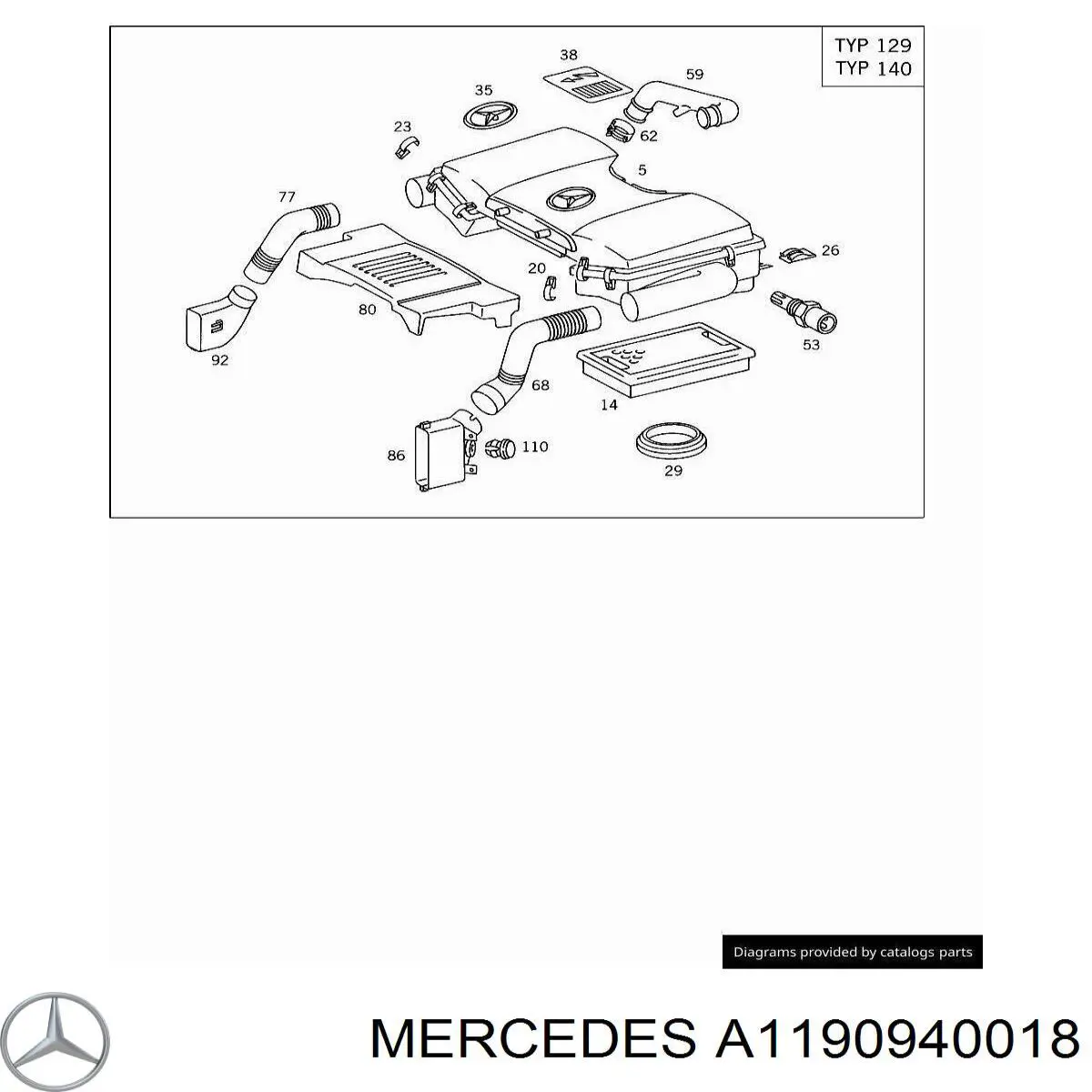 A1190940018 Mercedes 