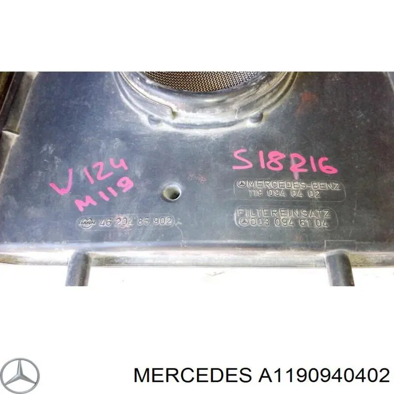 Caja del filtro de aire Mercedes A1190940402 precio, desde 95,83 EUR
